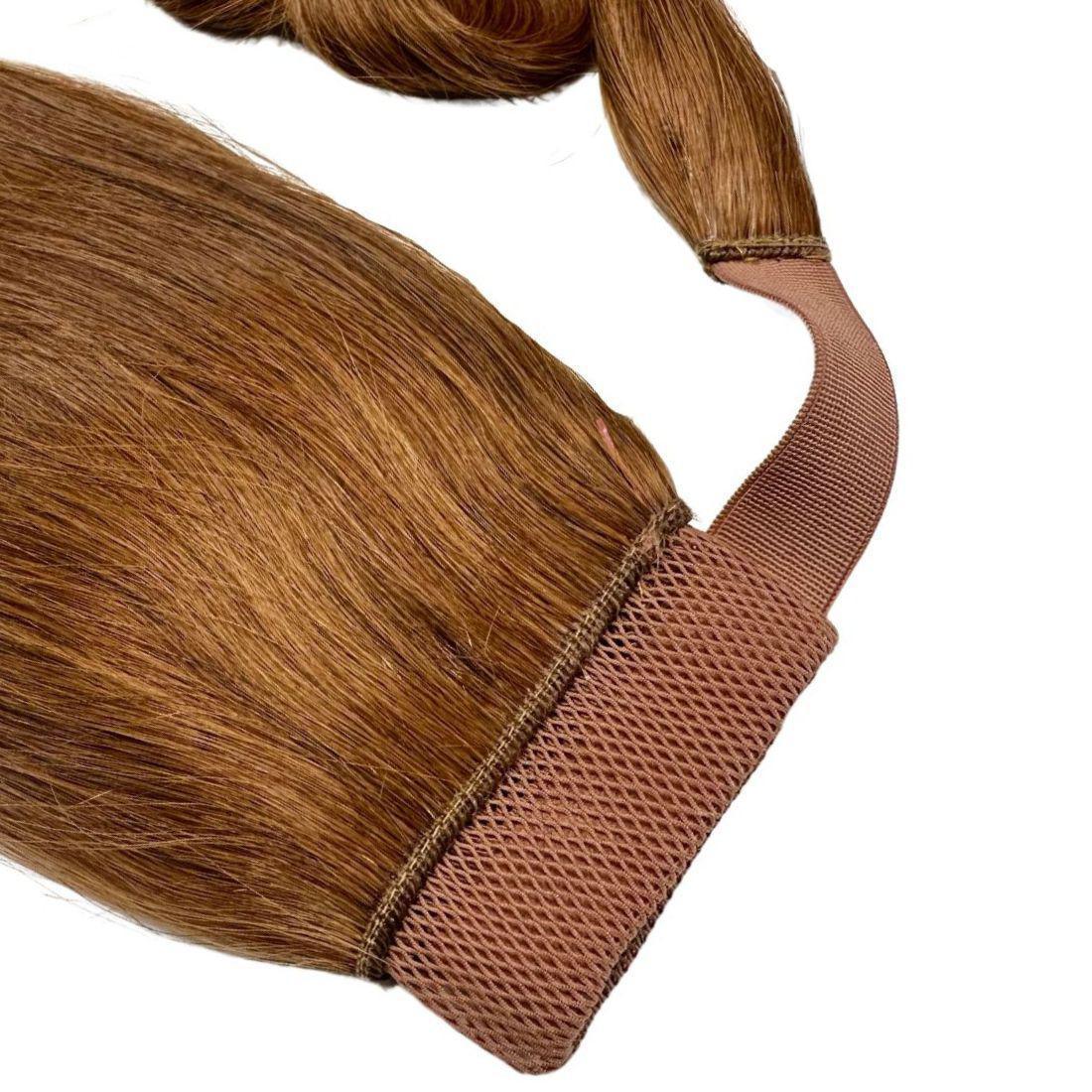 Add instant length and rich color with our Auburn Ponytail Extension
