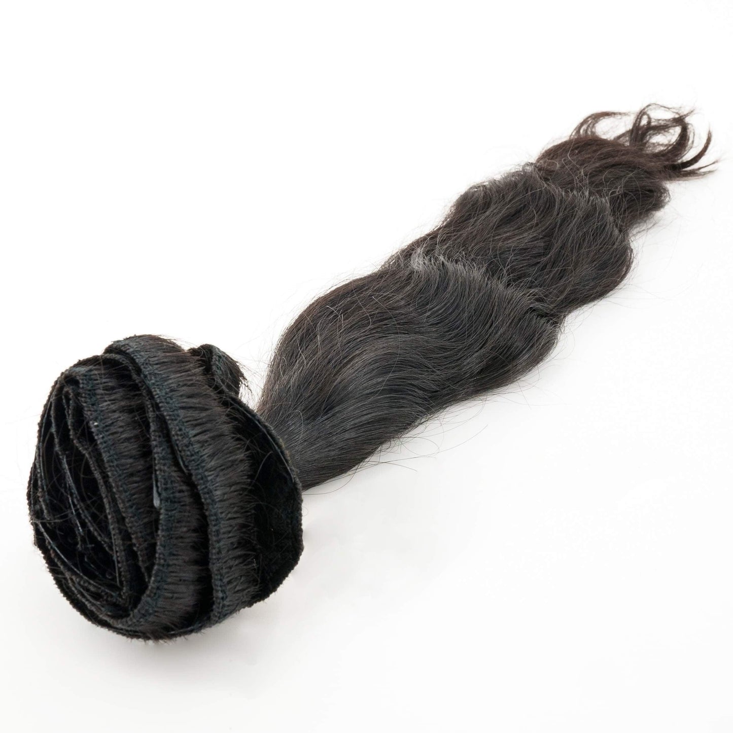 Indian Wavy Clip-In Extensions (Natural Black)