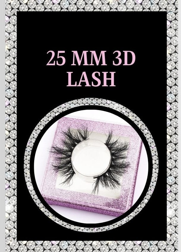 25_mm_3d_mink_eyelashes - Hairality